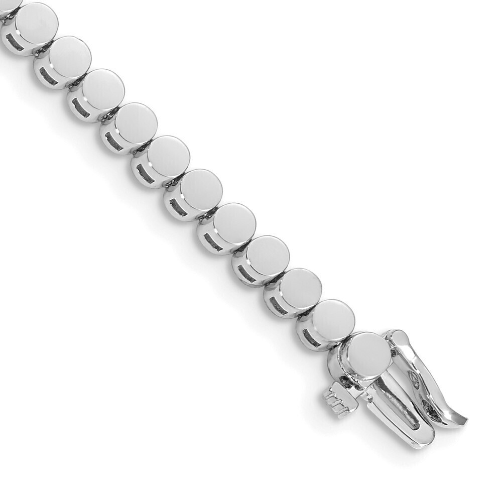 Kazi Luxury 14k WG Holds 47 Stones up to 2.75mm, Add-A-Diamond Bracelet